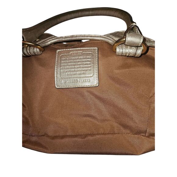 COACH Bleeker Natural Straw Tote Bag Leather Flower & Straps Woven F13373 - Picture 2 of 14